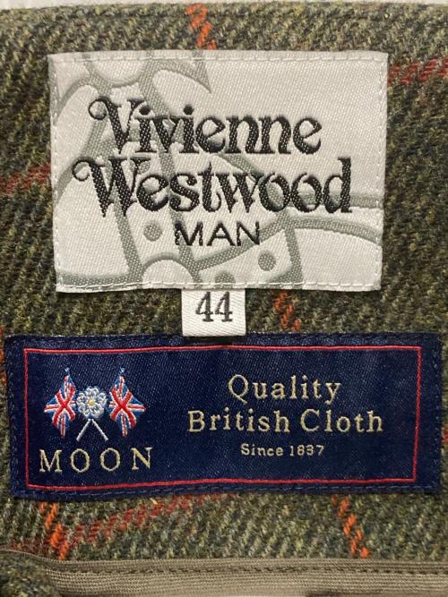 Vivienne Westwood man（ヴィヴィアン ウェストウッド マン）Vivienne Westwood man (ヴィヴィアン ウェストウッド マン) チェックサルエルパンツ グリーン サイズ:44の古着・服飾アイテム