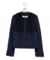 VALENTINO（ヴァレンティノ）の古着「レースノーカラージャケット」｜ネイビー