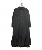 ADOREアドーア）の古着「ポリエステルパラシュートクロスワンピース」｜ブラック
