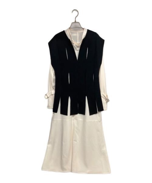 PUBLIC TOKYO（パブリックトウキョウ）PUBLIC TOKYO (パブリックトウキョウ) スリットニットセットワンピース ライトピンク サイズ:1の古着・服飾アイテム