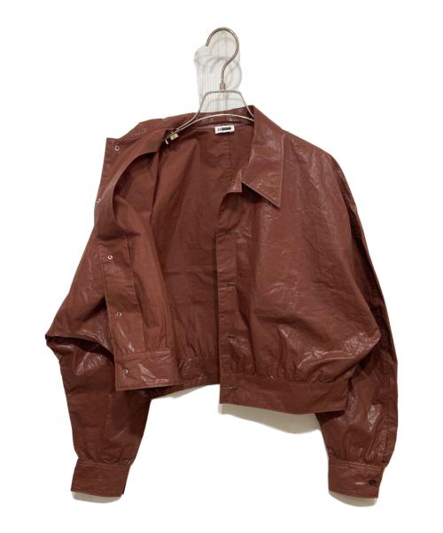 H BEAUTY&YOUTH（エイチ ビューティー&ユース）H BEAUTY&YOUTH (エイチ ビューティー&ユース) ドルマンスリーブシャツジャケット エンジ サイズ:記載無しの古着・服飾アイテム