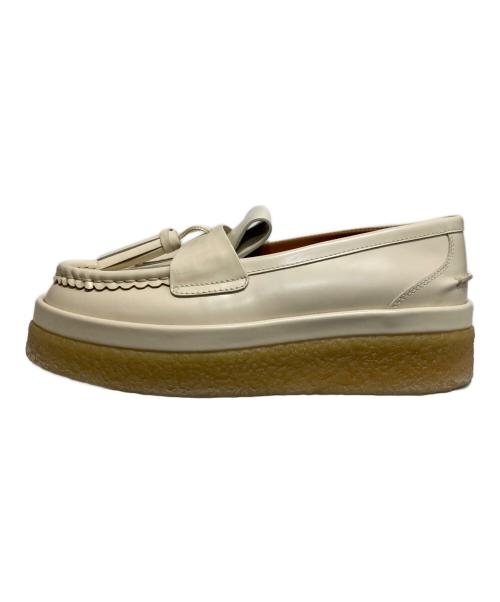 Chloe（クロエ）Chloe (クロエ) タッセルローファー アイボリー サイズ:39の古着・服飾アイテム