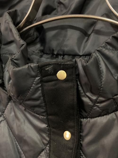 J.PRESS（ジェイプレス）J.PRESS (ジェイプレス) コンパクトタフタキルティング フーデッド コート ブラック サイズ:9の古着・服飾アイテム