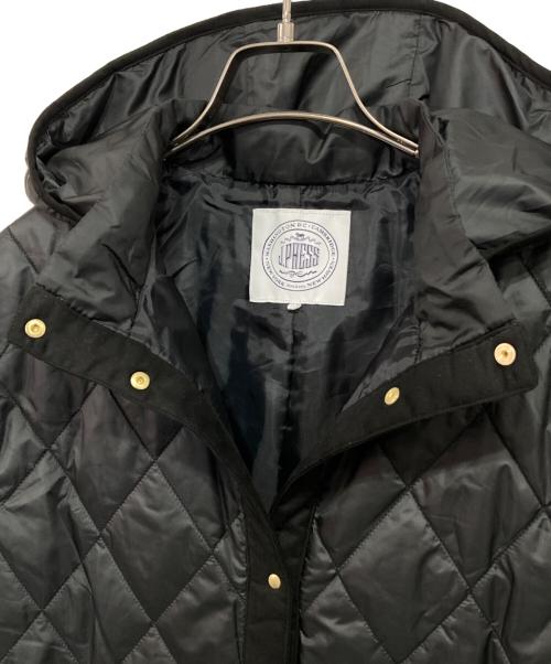 J.PRESS（ジェイプレス）J.PRESS (ジェイプレス) コンパクトタフタキルティング フーデッド コート ブラック サイズ:9の古着・服飾アイテム