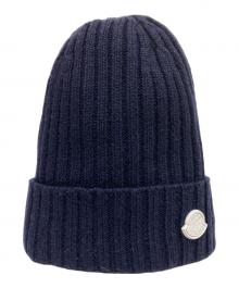 MONCLER×HYKE（モンクレール×ハイク）の古着「ジーニアス ニット帽」｜ネイビー