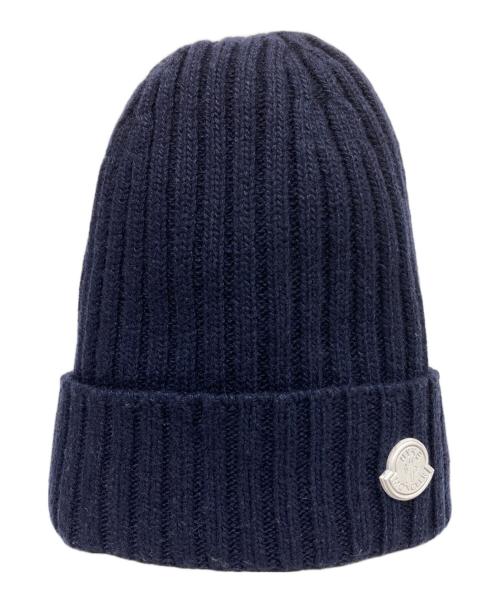MONCLER（モンクレール）MONCLER (モンクレール) HYKE (ハイク) ジーニアス ニット帽 ネイビーの古着・服飾アイテム