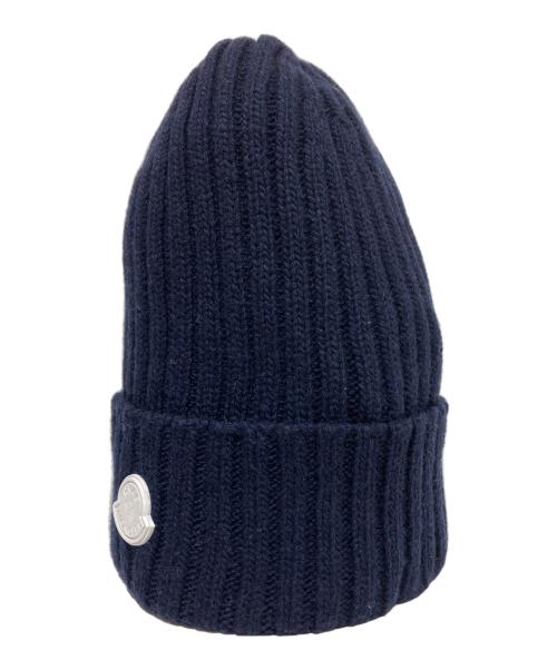 MONCLER（モンクレール）MONCLER (モンクレール) HYKE (ハイク) ジーニアス ニット帽 ネイビーの古着・服飾アイテム