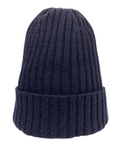 MONCLER（モンクレール）MONCLER (モンクレール) HYKE (ハイク) ジーニアス ニット帽 ネイビーの古着・服飾アイテム