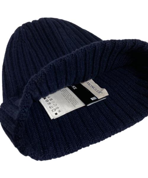 MONCLER（モンクレール）MONCLER (モンクレール) HYKE (ハイク) ジーニアス ニット帽 ネイビーの古着・服飾アイテム