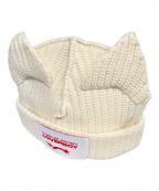 CHARLES JEFFREY LOVERBOYチャールズ ジェフリー ラバーボーイ）の古着「ニット帽」｜ホワイト