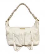 RALPH LAURENラルフローレン）の古着「レザーワンショルダーバッグ」｜ホワイト