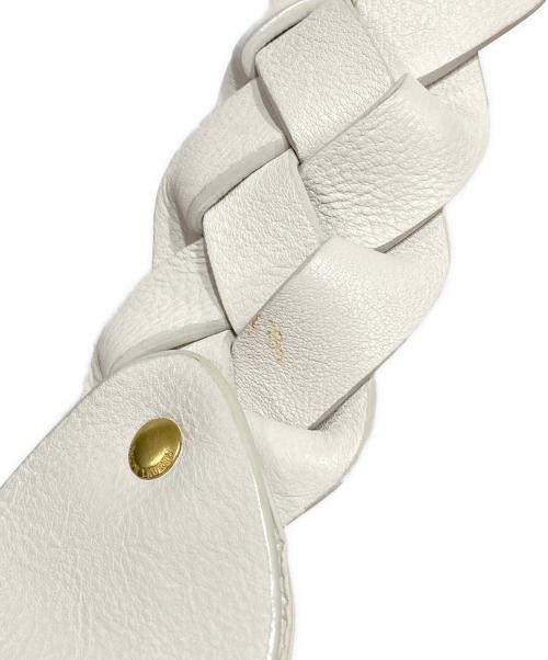 RALPH LAUREN（ラルフローレン）RALPH LAUREN (ラルフローレン) レザーワンショルダーバッグ ホワイトの古着・服飾アイテム