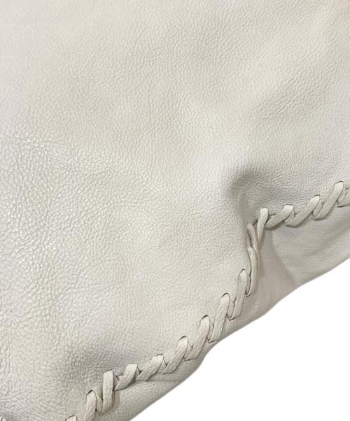 RALPH LAUREN（ラルフローレン）RALPH LAUREN (ラルフローレン) レザーワンショルダーバッグ ホワイトの古着・服飾アイテム