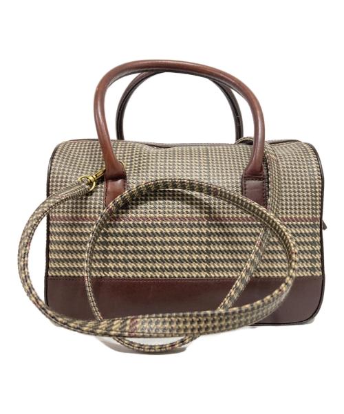 LAUREN RALPH LAUREN（ローレンラルフローレン）LAUREN RALPH LAUREN (ローレンラルフローレン) 2WAYショルダーボストンバッグ ブラウンの古着・服飾アイテム