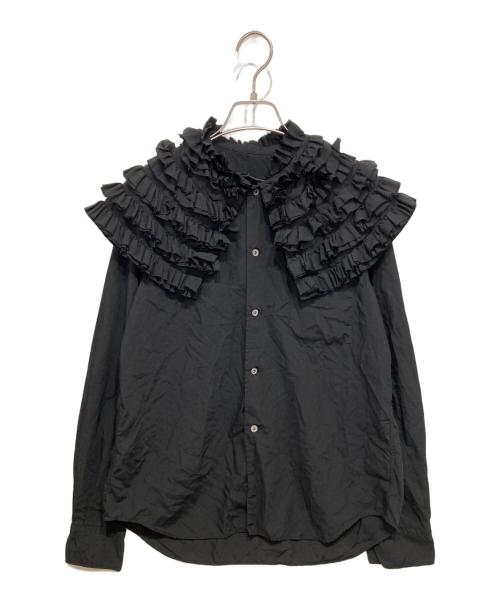 COMME des GARCONS COMME des GARCON（コムデギャルソンコムデギャルソン）COMME des GARCONS COMME des GARCON (コムデギャルソンコムデギャルソン) フリルセーラーシャツ ブラック サイズ:Mの古着・服飾アイテム