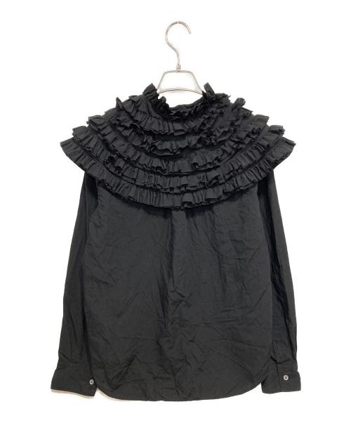 COMME des GARCONS COMME des GARCON（コムデギャルソンコムデギャルソン）COMME des GARCONS COMME des GARCON (コムデギャルソンコムデギャルソン) フリルセーラーシャツ ブラック サイズ:Mの古着・服飾アイテム