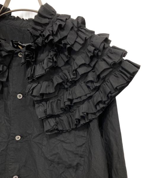 COMME des GARCONS COMME des GARCON（コムデギャルソンコムデギャルソン）COMME des GARCONS COMME des GARCON (コムデギャルソンコムデギャルソン) フリルセーラーシャツ ブラック サイズ:Mの古着・服飾アイテム
