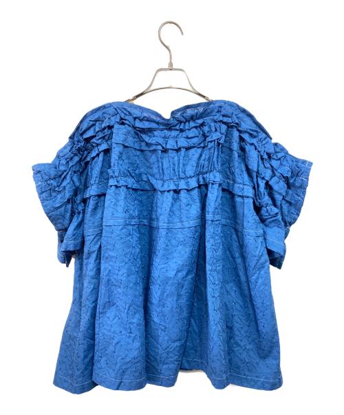 TAO COMME des GARCONS（タオ コムデギャルソン）TAO COMME des GARCONS (タオ コムデギャルソン) フロルショートブラウス ブルー サイズ:Mの古着・服飾アイテム
