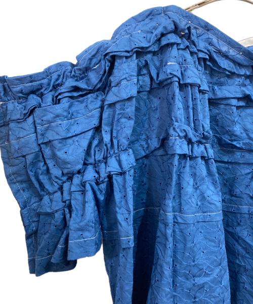 TAO COMME des GARCONS（タオ コムデギャルソン）TAO COMME des GARCONS (タオ コムデギャルソン) フロルショートブラウス ブルー サイズ:Mの古着・服飾アイテム