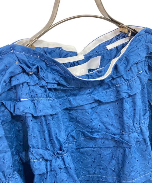 TAO COMME des GARCONS（タオ コムデギャルソン）TAO COMME des GARCONS (タオ コムデギャルソン) フロルショートブラウス ブルー サイズ:Mの古着・服飾アイテム