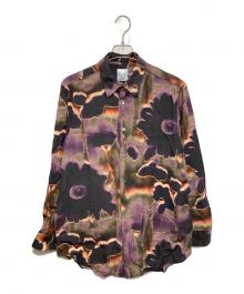 PAUL SMITH（ポールスミス）の古着「“Field Flowers” オールオーバープリントシャツ」｜パープル