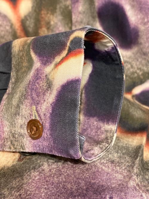 PAUL SMITH（ポールスミス）Paul Smith (ポールスミス) “Field Flowers” オールオーバープリントシャツ パープル サイズ:X LARGEの古着・服飾アイテム