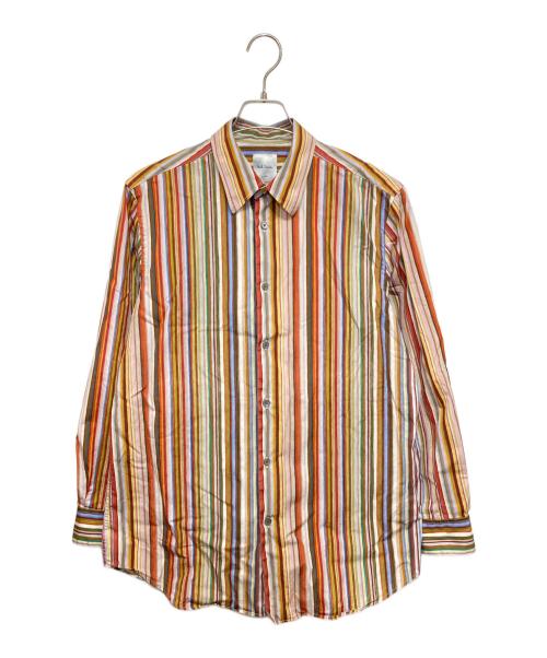 PAUL SMITH（ポールスミス）PAUL SMITH (ポールスミス) 'Painted Signature Stripe' シャツ マルチカラー サイズ:X LARGEの古着・服飾アイテム
