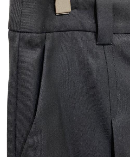 MIU MIU（ミュウミュウ）MIU MIU (ミュウミュウ) コードラッププリーツスカート ネイビー サイズ:40の古着・服飾アイテム