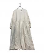 オオカミとフクロウオオカミトフクロウ）の古着「コットンリネンワンピース」｜アイボリー