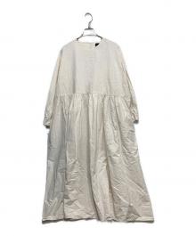 オオカミとフクロウ（オオカミトフクロウ）の古着「コットンリネンワンピース」｜アイボリー