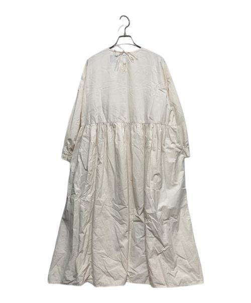 オオカミとフクロウ（オオカミトフクロウ）オオカミとフクロウ (オオカミトフクロウ) コットンリネンワンピース アイボリー サイズ:Fの古着・服飾アイテム