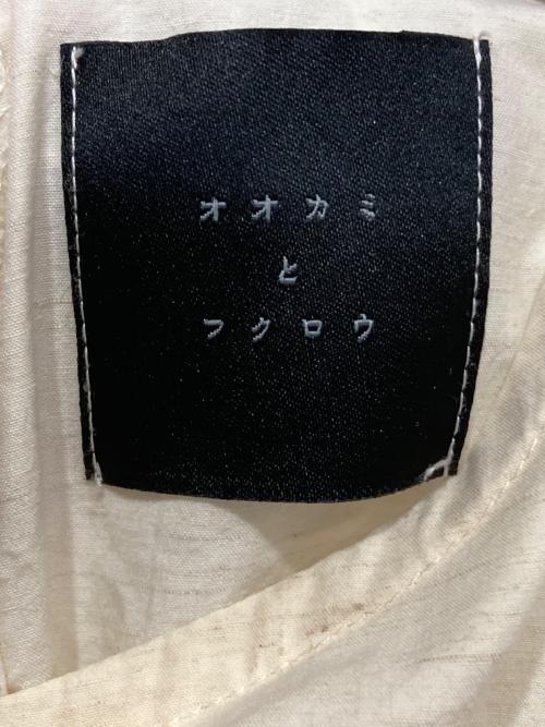 オオカミとフクロウ（オオカミトフクロウ）オオカミとフクロウ (オオカミトフクロウ) コットンリネンワンピース アイボリー サイズ:Fの古着・服飾アイテム