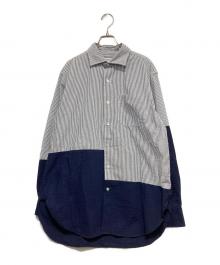 Engineered Garments（エンジニアドガーメンツ）の古着「ストライプシャツ」｜ホワイト×ネイビー