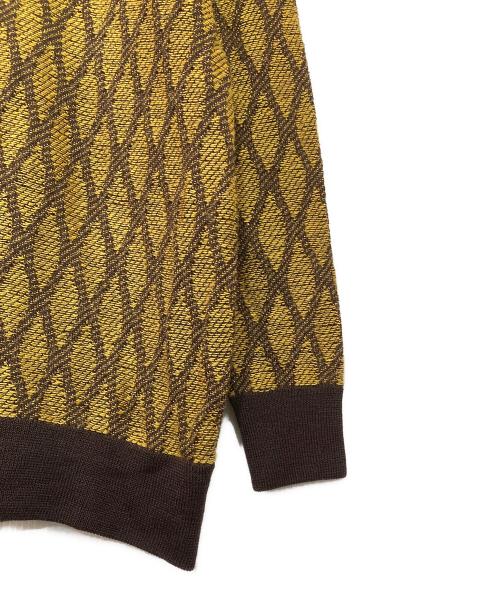 Needles（ニードルズ）Needles (ニードルズ) ニットポロシャツ ブラウン サイズ:Mの古着・服飾アイテム