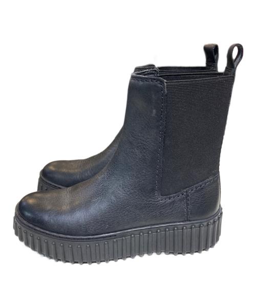 CLARKS（クラークス）CLARKS (クラークス) Torhill Maple サイドゴアブーツ ブラック サイズ:22.5の古着・服飾アイテム