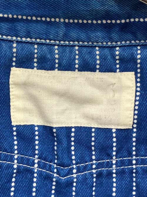 SUGAR CANE（シュガーケーン）SUGAR CANE (シュガーケーン) デニムストライプシャツ インディゴ サイズ:-の古着・服飾アイテム
