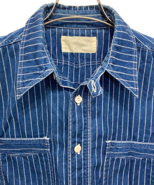 SUGAR CANE（シュガーケーン）SUGAR CANE (シュガーケーン) デニムストライプシャツ インディゴ サイズ:-の古着・服飾アイテム
