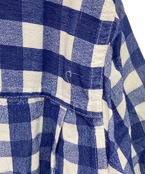 jacquemus（ジャックムス）JACQUEMUS (ジャックムス) LE SPLASH-ギンガムチェックシャツ ブルー×ホワイト サイズ:50の古着・服飾アイテム