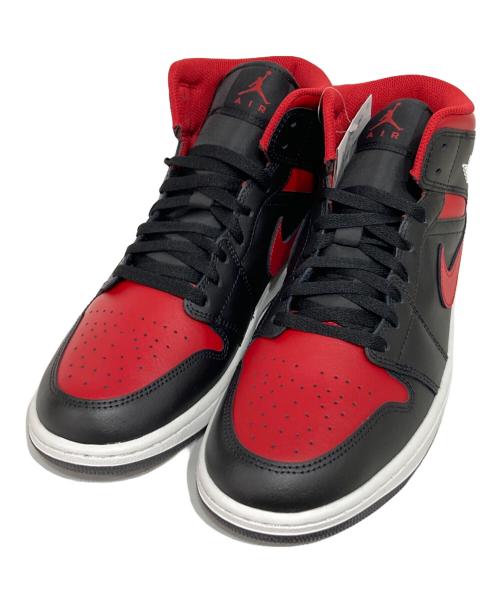 NIKE（ナイキ）NIKE (ナイキ) AIR JORDAN 1 MID レッド×ブラック サイズ:28.0の古着・服飾アイテム