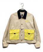 A BATHING APEア ベイシング エイプ）の古着「BIG POCKET WORK JACKET」｜アイボリー