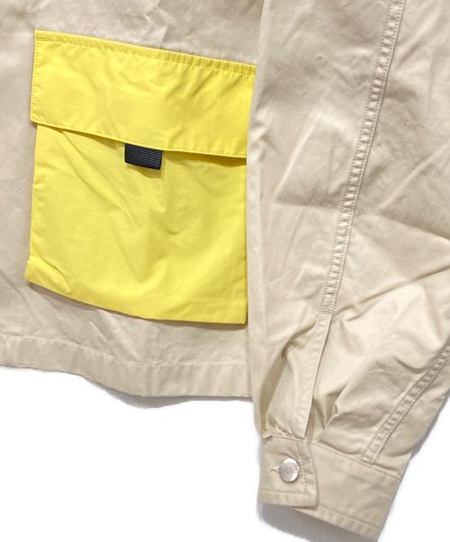 A BATHING APE（アベイシングエイプ）A BATHING APE (ア ベイシング エイプ) BIG POCKET WORK JACKET アイボリー サイズ:Sの古着・服飾アイテム