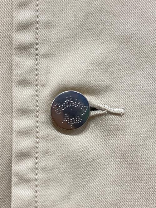 A BATHING APE（アベイシングエイプ）A BATHING APE (ア ベイシング エイプ) BIG POCKET WORK JACKET アイボリー サイズ:Sの古着・服飾アイテム