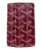 ）の古着「サンルイ6連キーケース」｜ベージュ×パープル