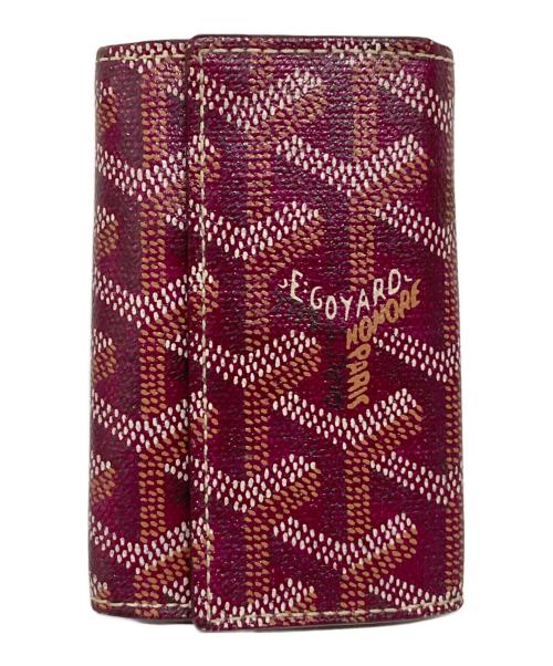 GOYARD（ゴヤール）GOYARD (ゴヤール) サンルイ6連キーケース ベージュ×パープルの古着・服飾アイテム