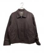 LIDnMリドム）の古着「PREMIUM SHETLAND BLOUSON」｜ブラウン
