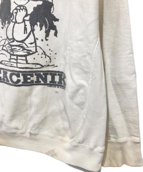 BOWWOW（バウワウ）BOWWOW (バウワウ) バウワウ ”YOKO” SWEAT SHIRTS PEACENIK ホワイト サイズ:Lの古着・服飾アイテム
