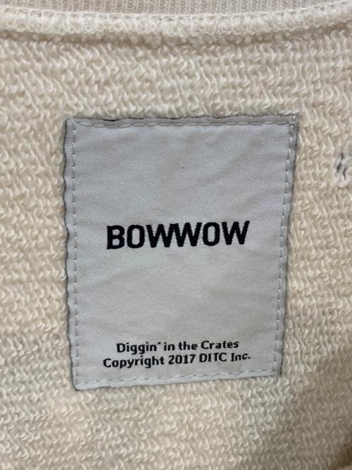 BOWWOW（バウワウ）BOWWOW (バウワウ) バウワウ ”YOKO” SWEAT SHIRTS PEACENIK ホワイト サイズ:Lの古着・服飾アイテム
