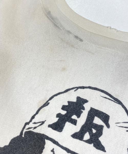 BOWWOW（バウワウ）BOWWOW (バウワウ) バウワウ ”YOKO” SWEAT SHIRTS PEACENIK ホワイト サイズ:Lの古着・服飾アイテム