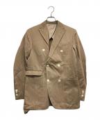 LARDINIラルディーニ）の古着「コットンリネンダブルジャケット」｜ベージュ