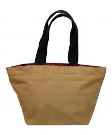 Herve Chapelier（エルベシャプリエ）の古着「ナイロン舟形トートバッグ M」｜イエロー